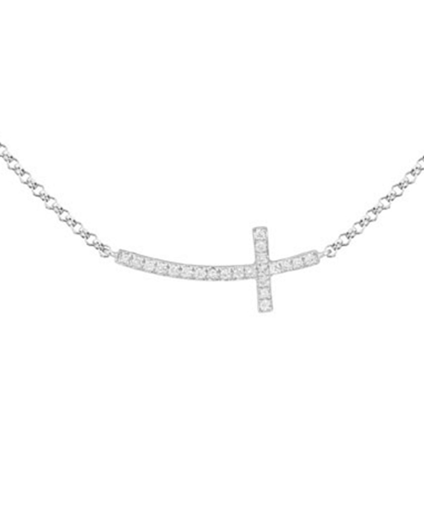 Diamond Select Cuts 14k 0.06 Ct. Tw. Diamond Cross Necklace