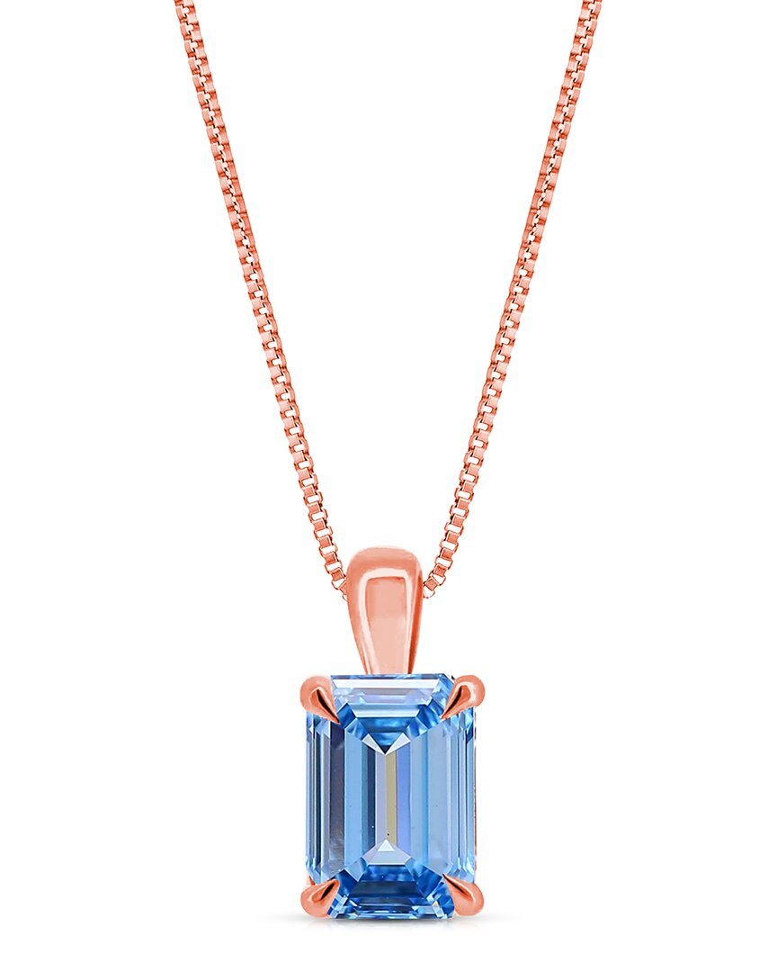 Amairah 14k Rose Gold 1.00 Ct. Tw. Lab-grown Diamond Solitaire Pendant Necklace