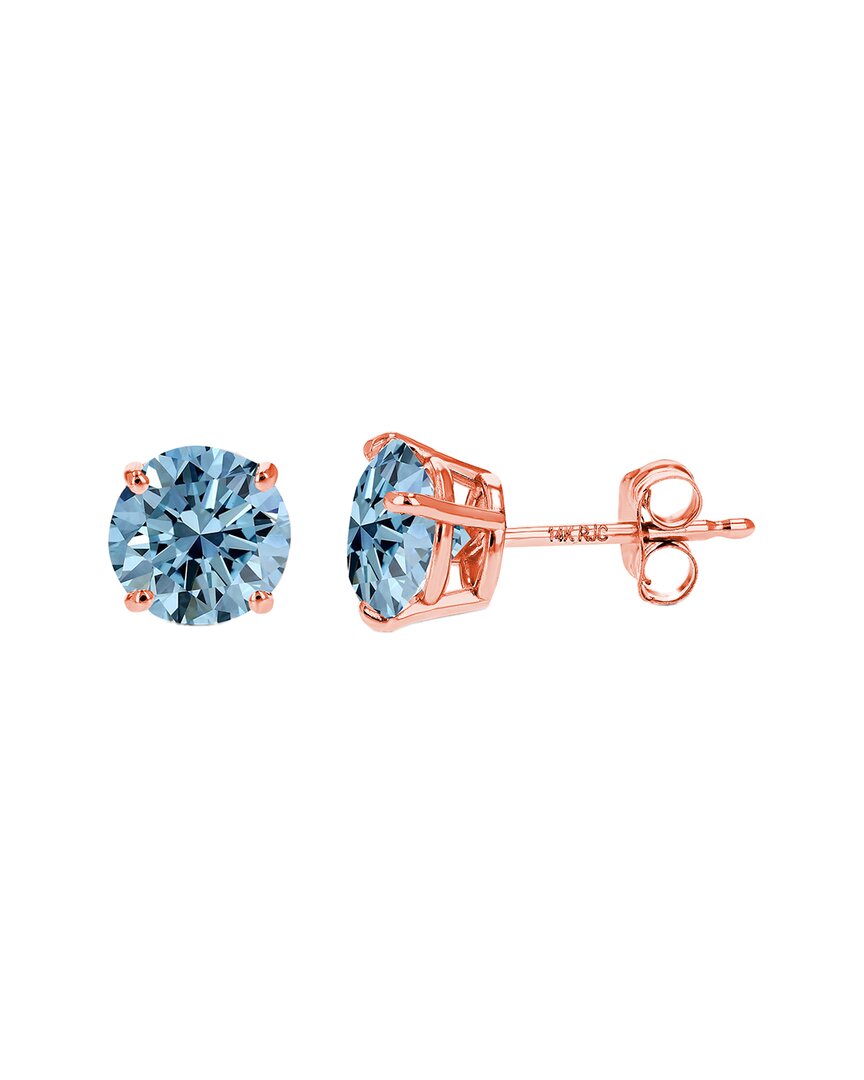 Amairah 14k Rose Gold 2.00 Ct. Tw. Lab-grown Diamond Stud Earrings