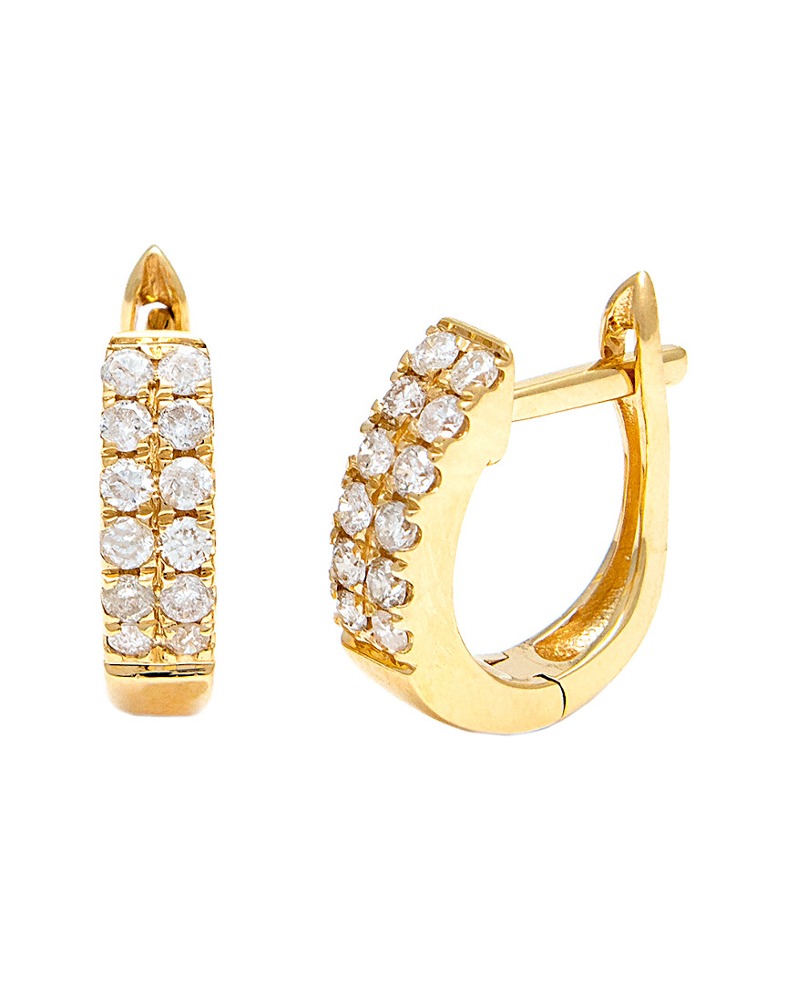 Diamond Select Cuts 14k 0.25 Ct. Tw. Diamond Hoops