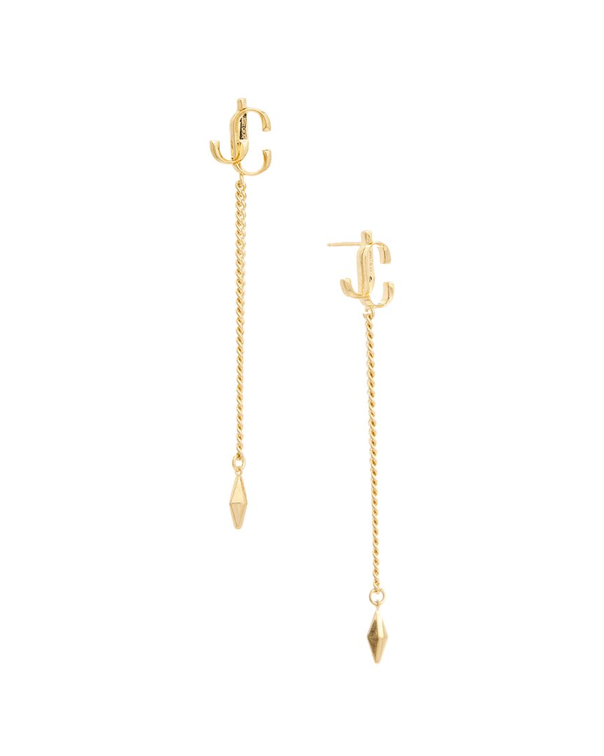 Jimmy Choo Diamond Motif Jc Drop Earrings