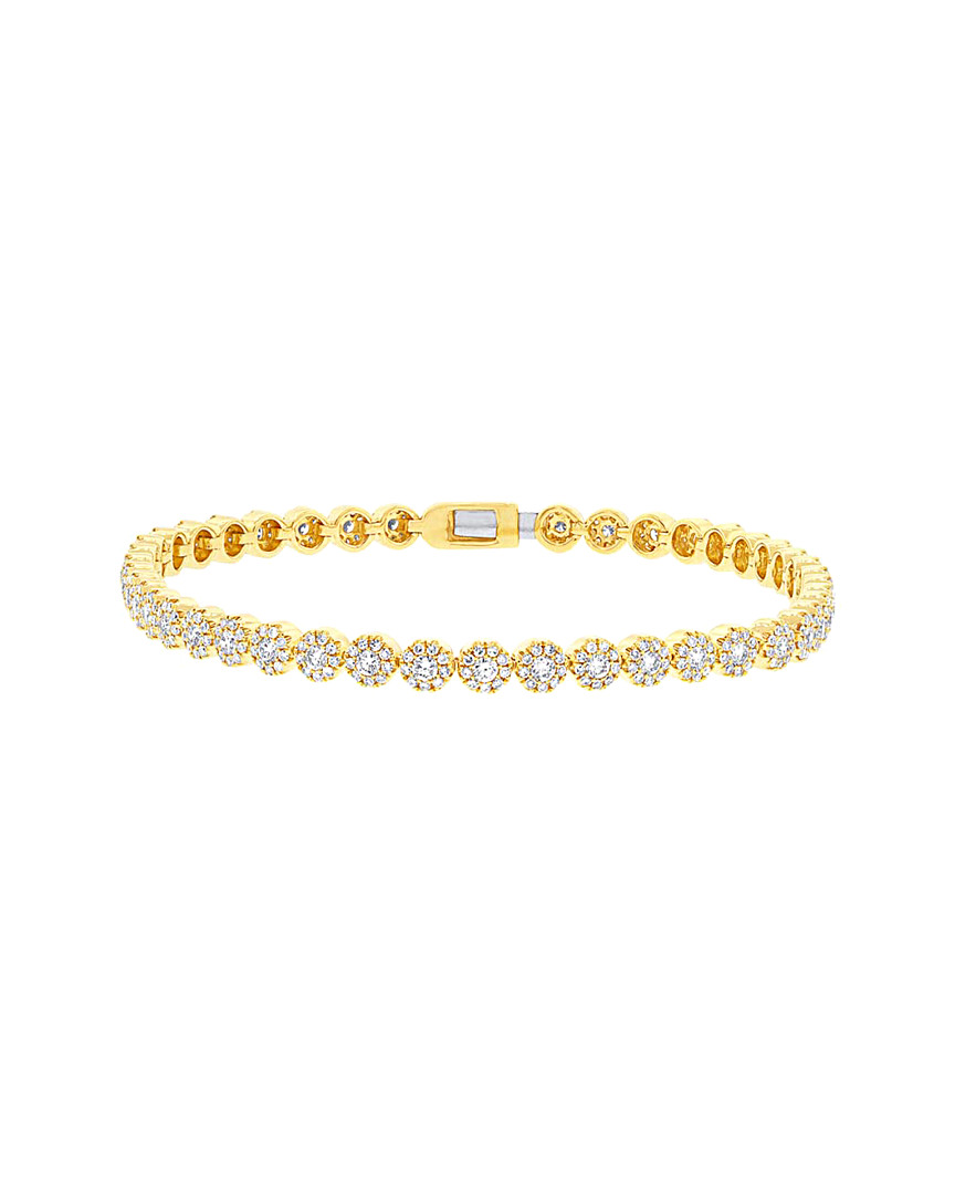 Diana M. Fine Jewelry 14k 2.21 Ct. Tw. Diamond Bangle
