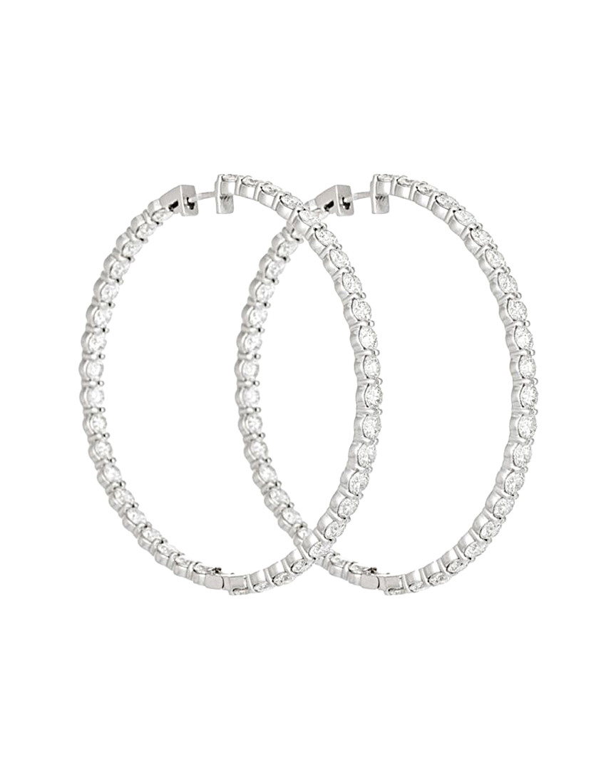 Diana M. Fine Jewelry 14k 3.60 Ct. Tw. Diamond Hoops