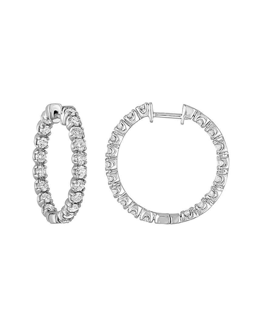 Diana M. Fine Jewelry 18k 5.00 Ct. Tw. Diamond Hoops