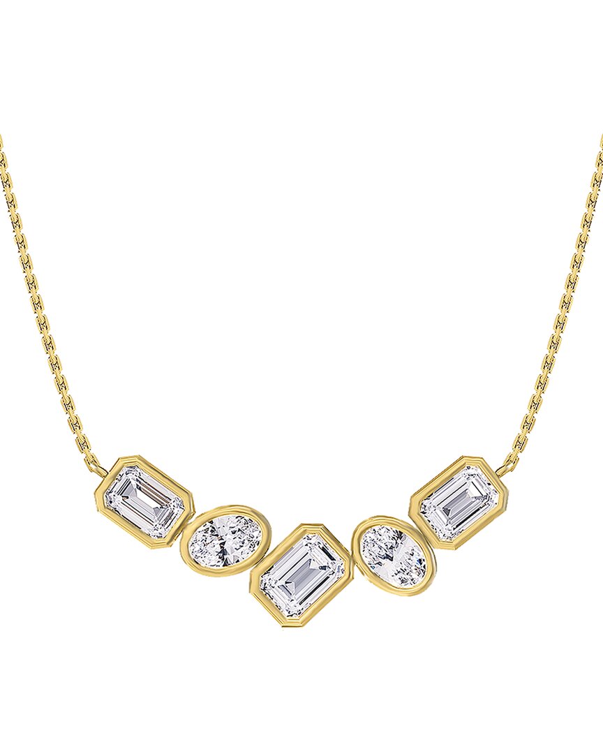 18K Vermeil 3.20 ct. tw. Lab-Grown Diamond Pendant Necklace