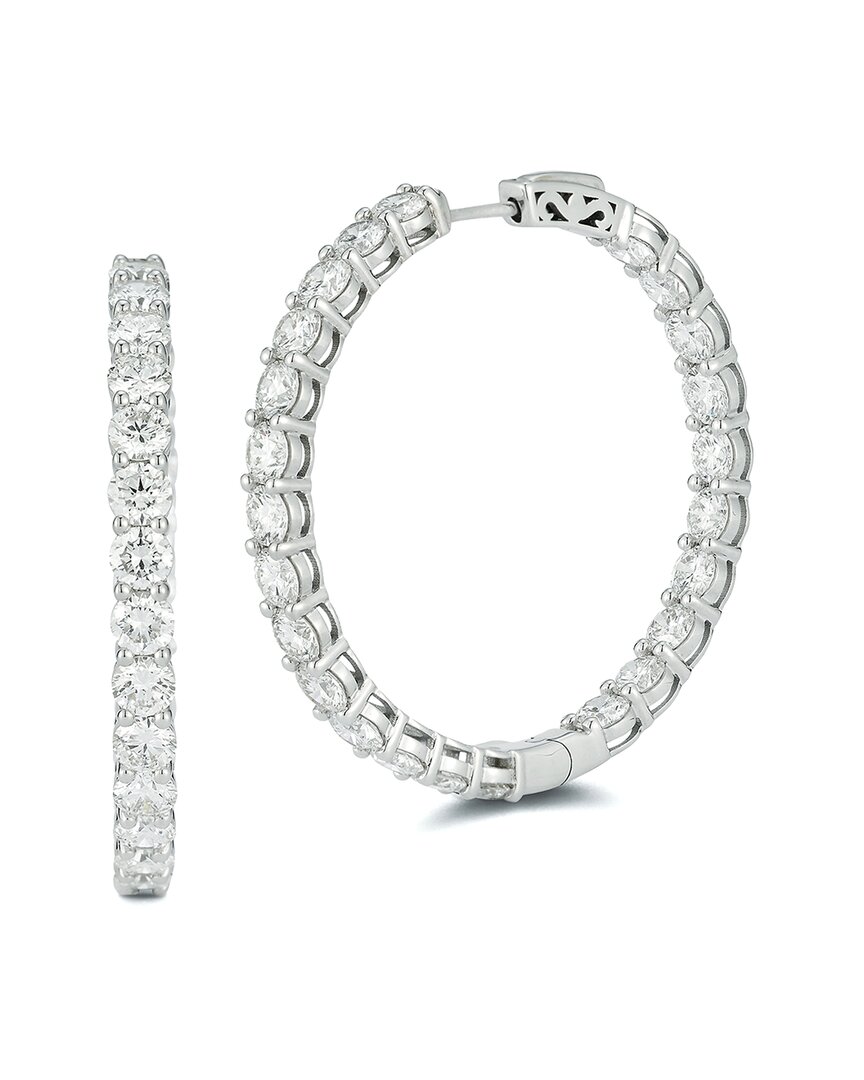 Lab Grown Diamonds 14k 8.01 Ct. Tw. Lab-grown Diamond Earrings In Metallic