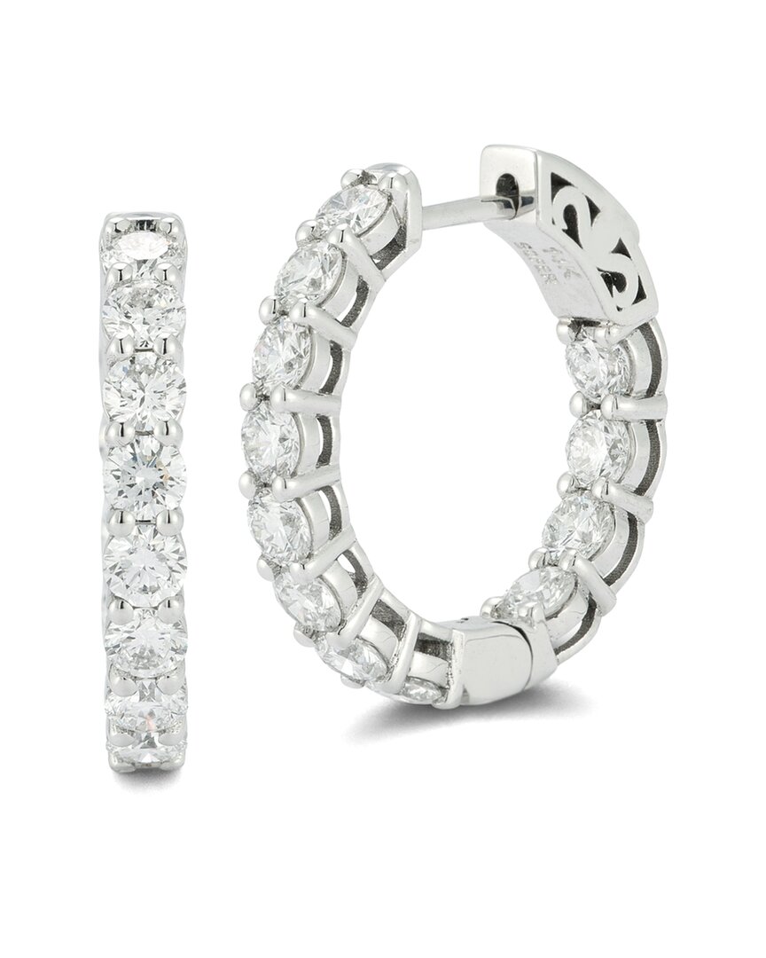 Lab Grown Diamonds 14k 1.92 Ct. Tw. Lab-grown Diamond Earrings In Metallic