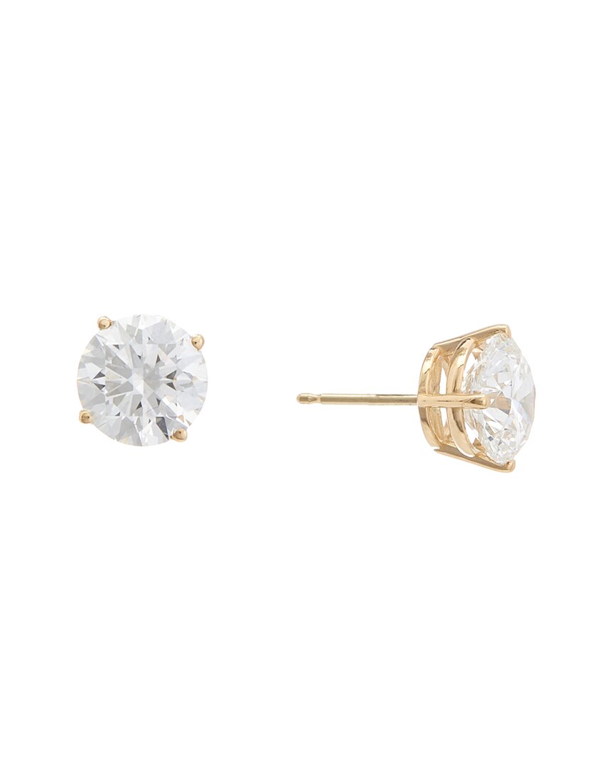 Lab Grown Diamonds 14k 4.00 Ct. Tw. Lab-grown Diamond Studs In Gold