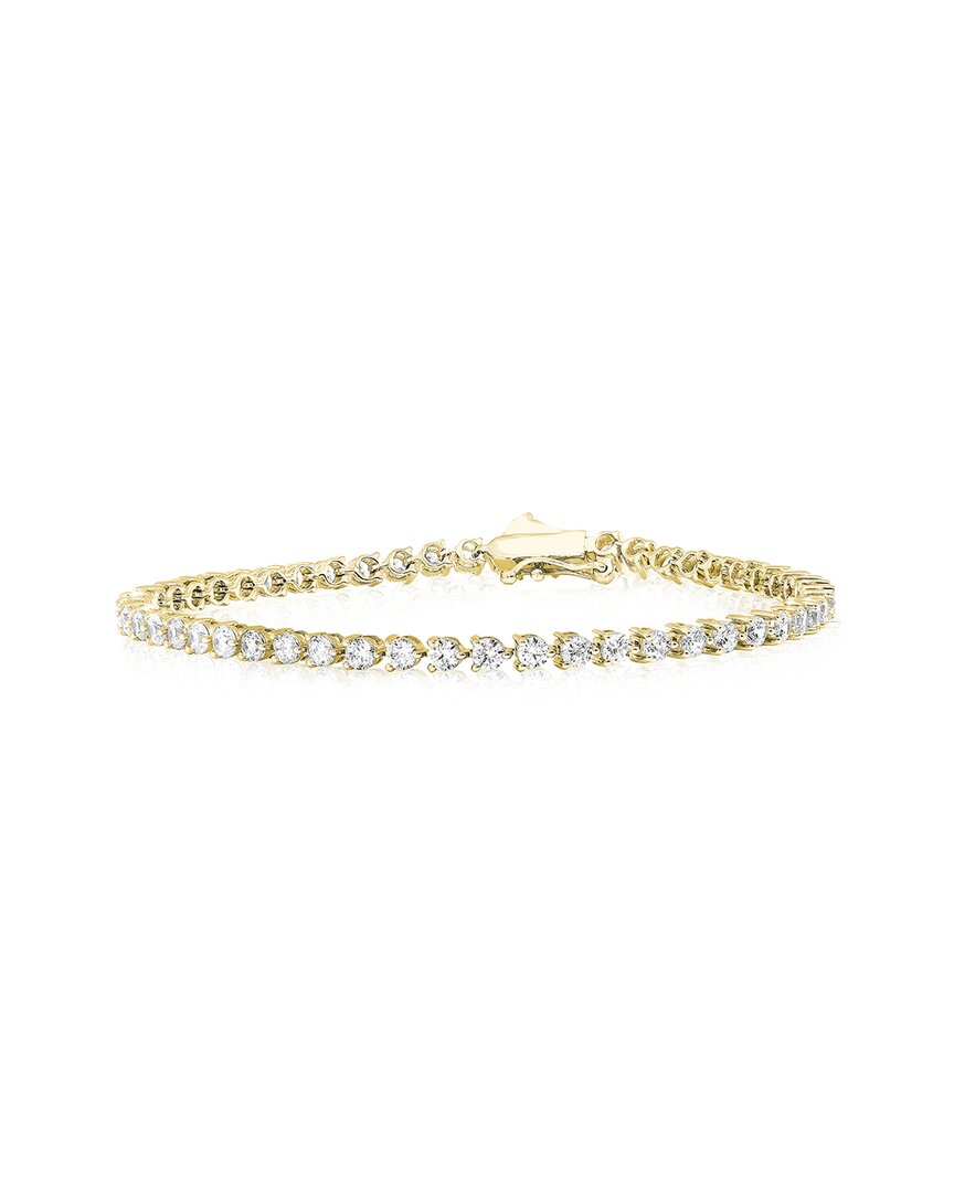 Lab Grown Diamonds Amairah 14k 5.00 Ct. Tw. Lab-grown Diamond Tennis Bracelet In Gold