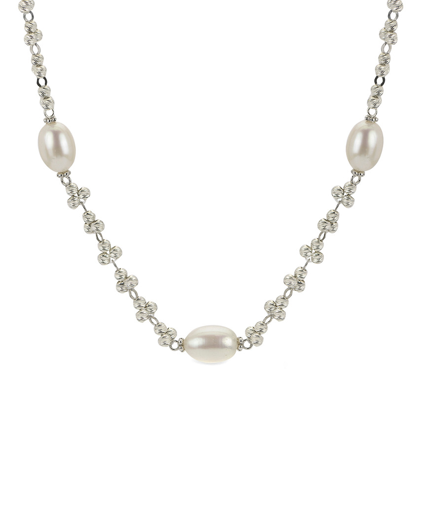 Pearls Imperial Brillance Silver 8-9mm Freshwater Pearl Necklace