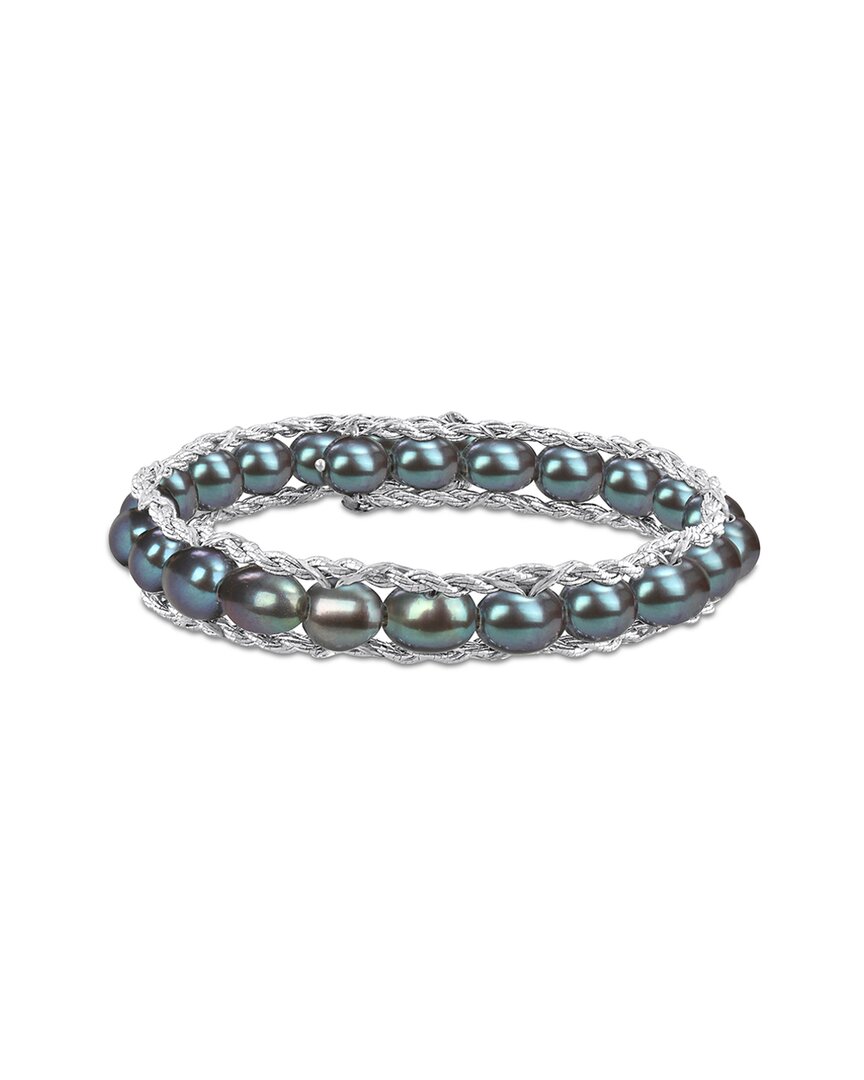 Rina Limor Silver 6-7mm Pearl Bracelet
