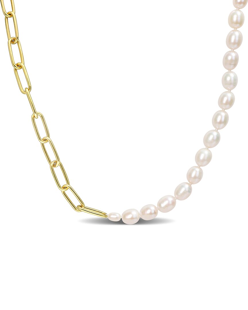 Rina Limor 18k Over Silver 4.5-5mm Pearl Necklace