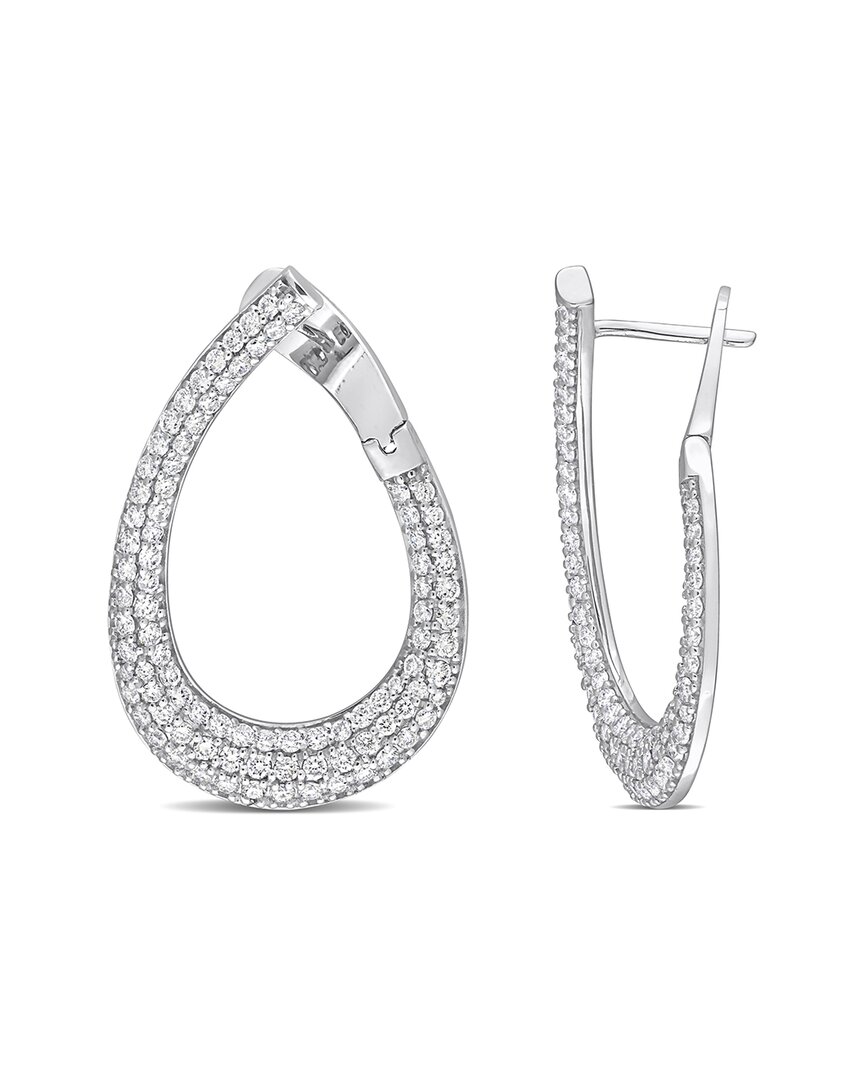 Diamond Select Cuts 14k 1.79 Ct. Tw. Diamond Open Teardrop Earrings