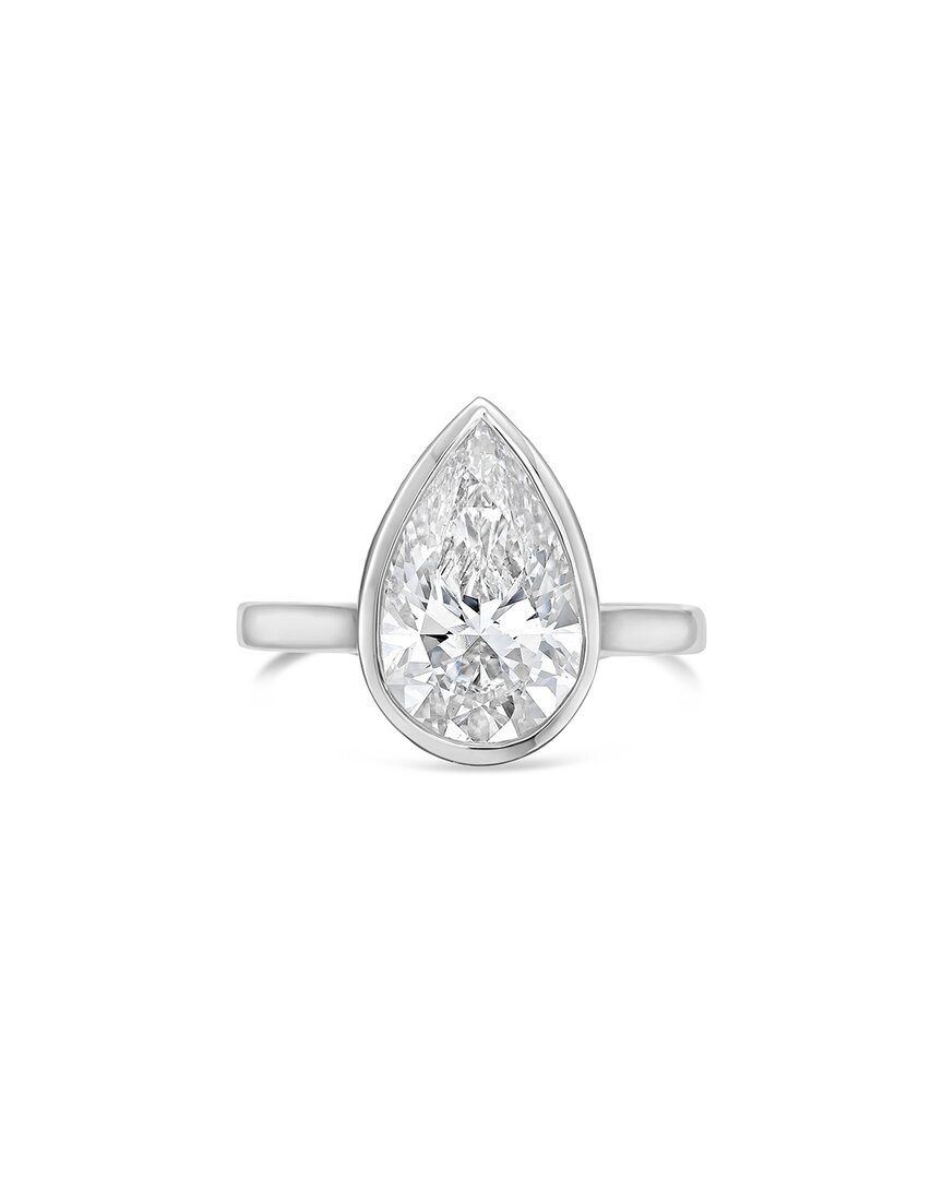 Diana M Lab Grown Diamonds 14k 5.00 Ct. Tw. Bezel Ring In White