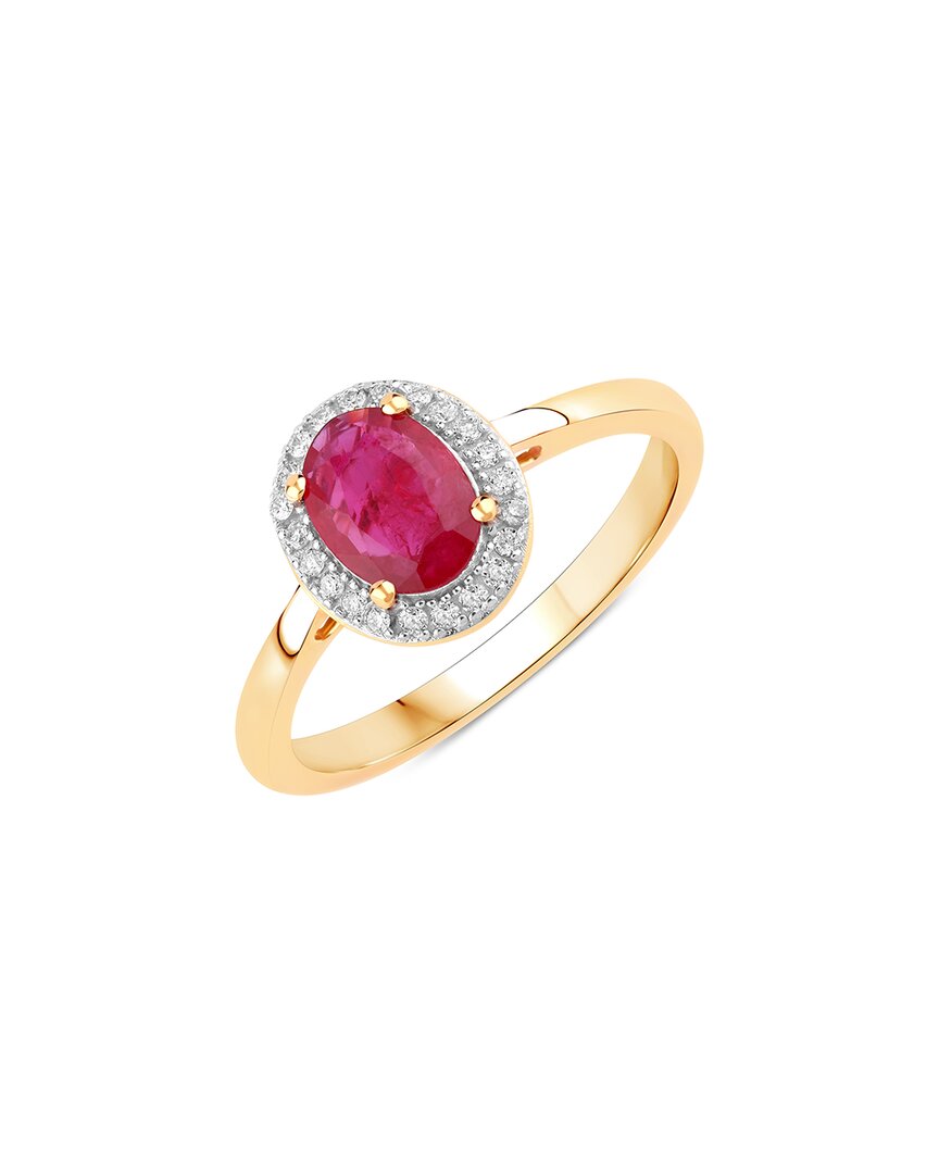 Diana M. 14k 1.06 Ct. Tw. Diamond & Ruby Ring