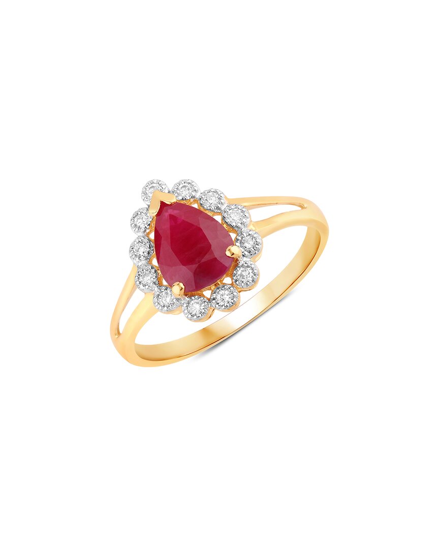 Diana M. 14k 1.31 Ct. Tw. Diamond & Ruby Ring