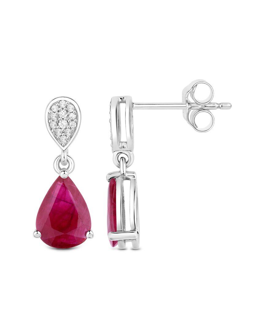 Diana M. 14k 2.46 Ct. Tw. Diamond & Ruby Earrings