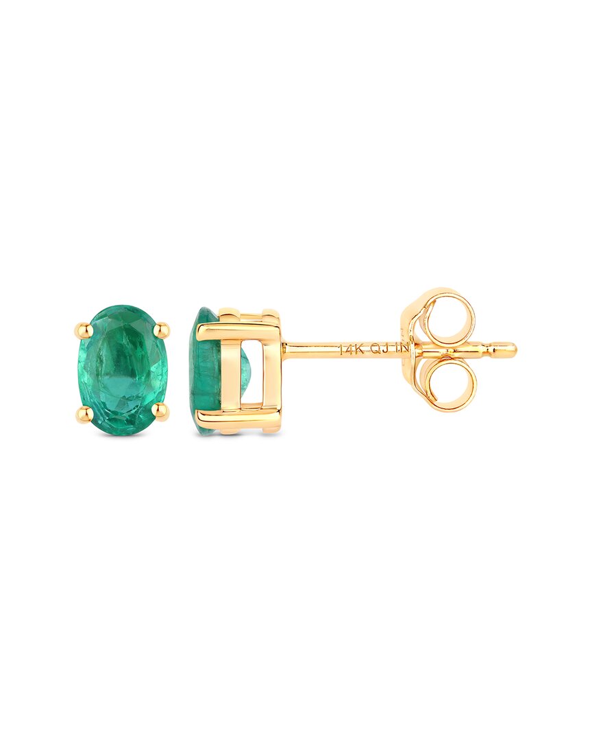Diana M. 14k 0.88 Ct. Tw. Zambian Emerald Earrings In Gold