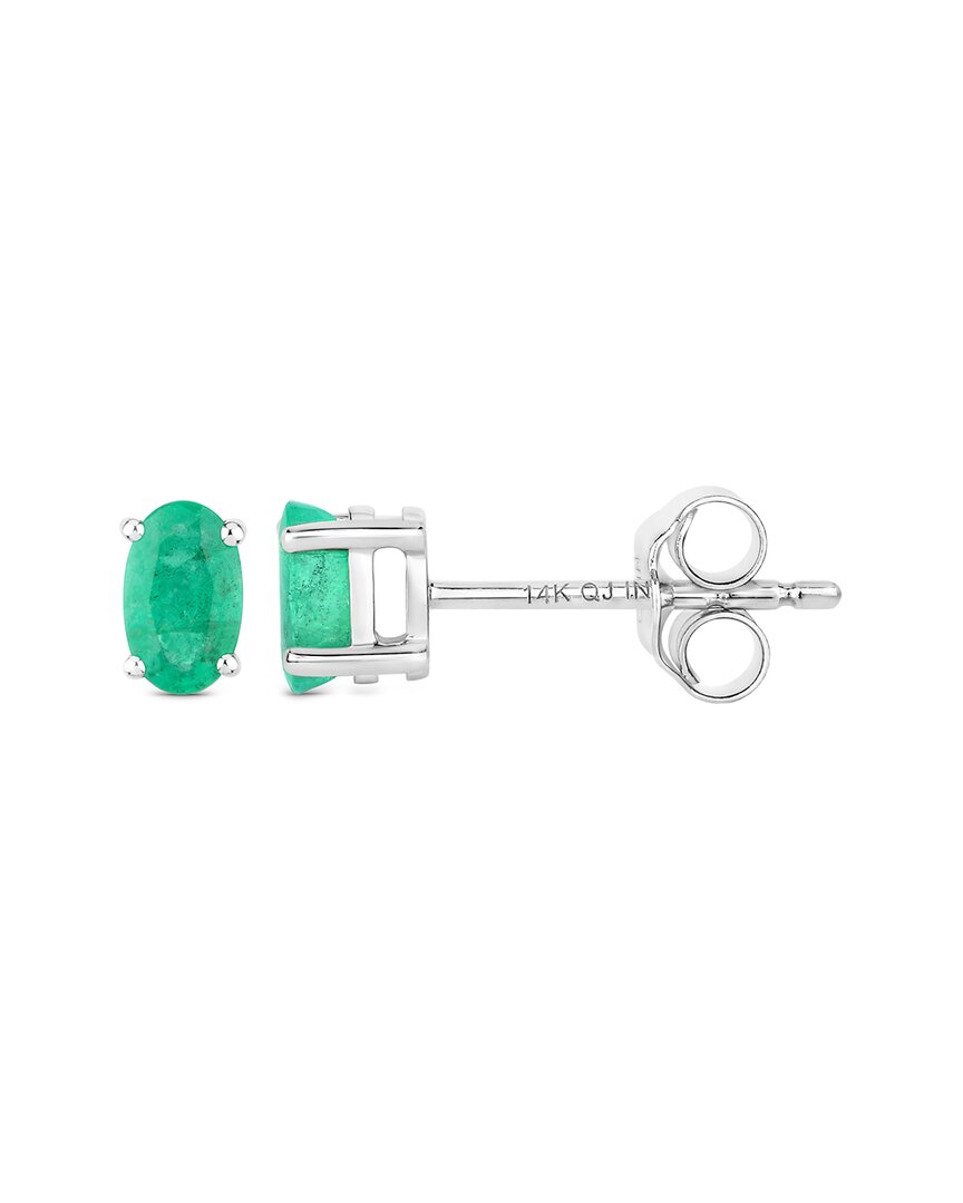 Diana M. 14k 0.88 Ct. Tw. Zambian Emerald Earrings