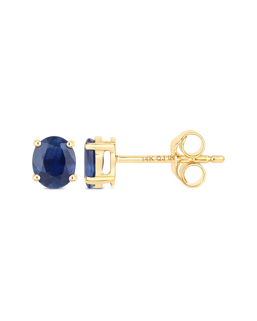 Diana M. 14k 0.96 Ct. Tw. Blue Sapphire Earrings