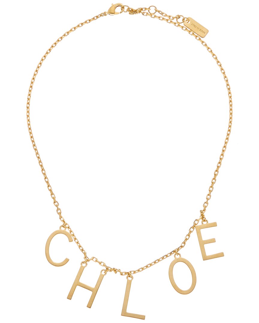 アクセサリー Chloe Logo ribbon gold necklace Chloé Chloé Iconic Necklace | Gold | FARFETCH