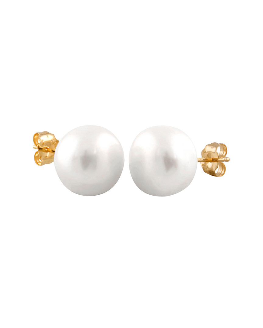Splendid Pearls 14k 10-10.5mm Freshwater Pearl Studs