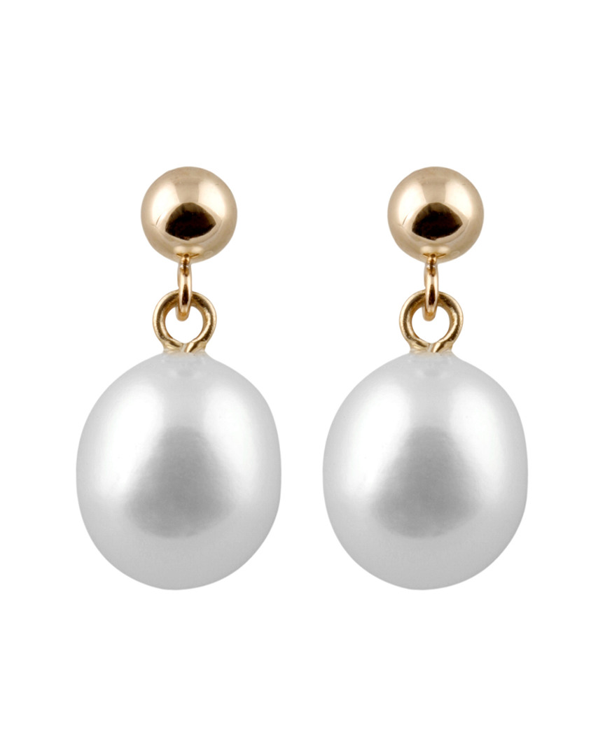Splendid Pearls 14k 8-8.5mm Freshwater Pearl Earrings