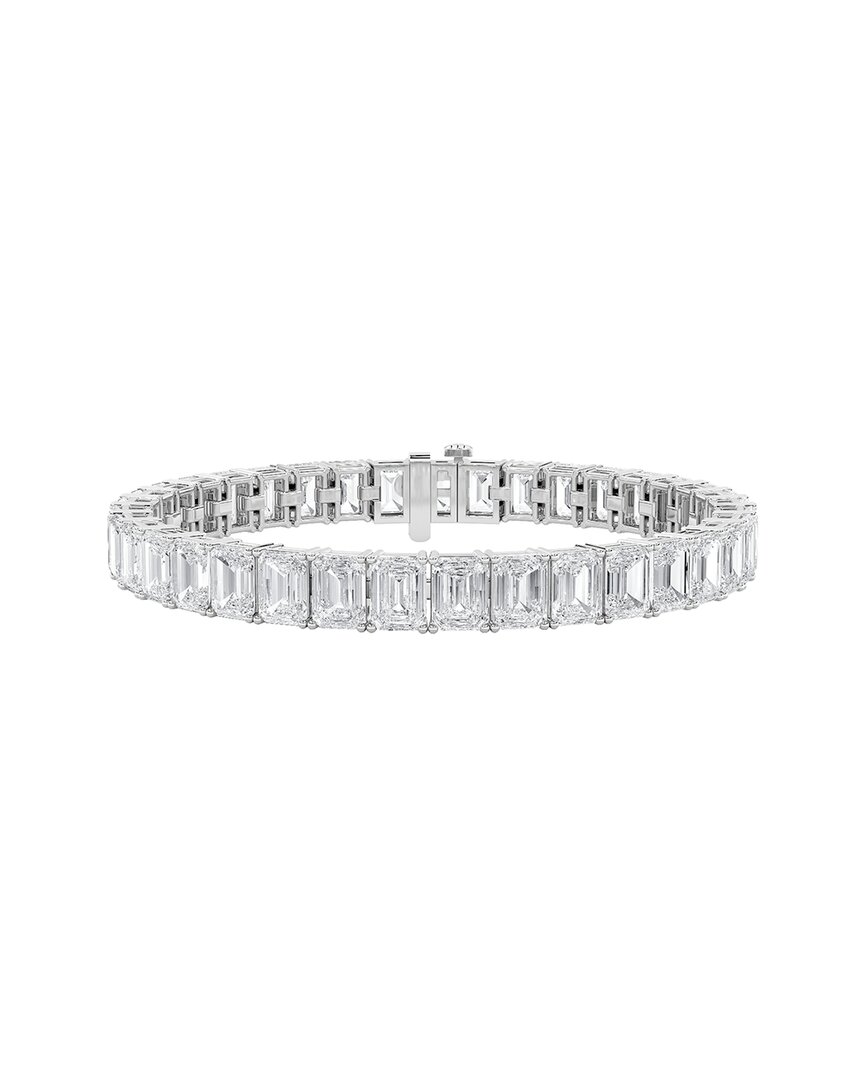 Lab Grown Diamonds 14k 14.06 Ct. Tw. Lab-grown Diamond Tennis Bracelet In Neutral