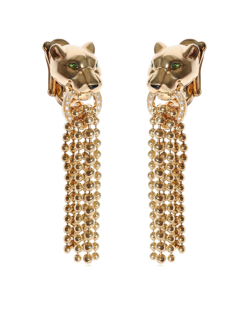 Cartier Panthère De  18k 0.20 Ct. Tw. Diamond Earrings (authentic Pre-loved)