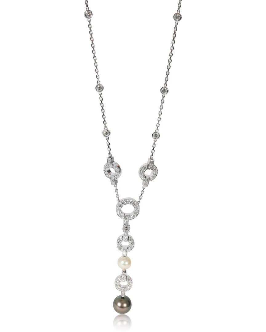 Cartier Himalia 18k 5.00 Ct. Tw. Diamond Necklace (authentic Pre-loved) In Metallic