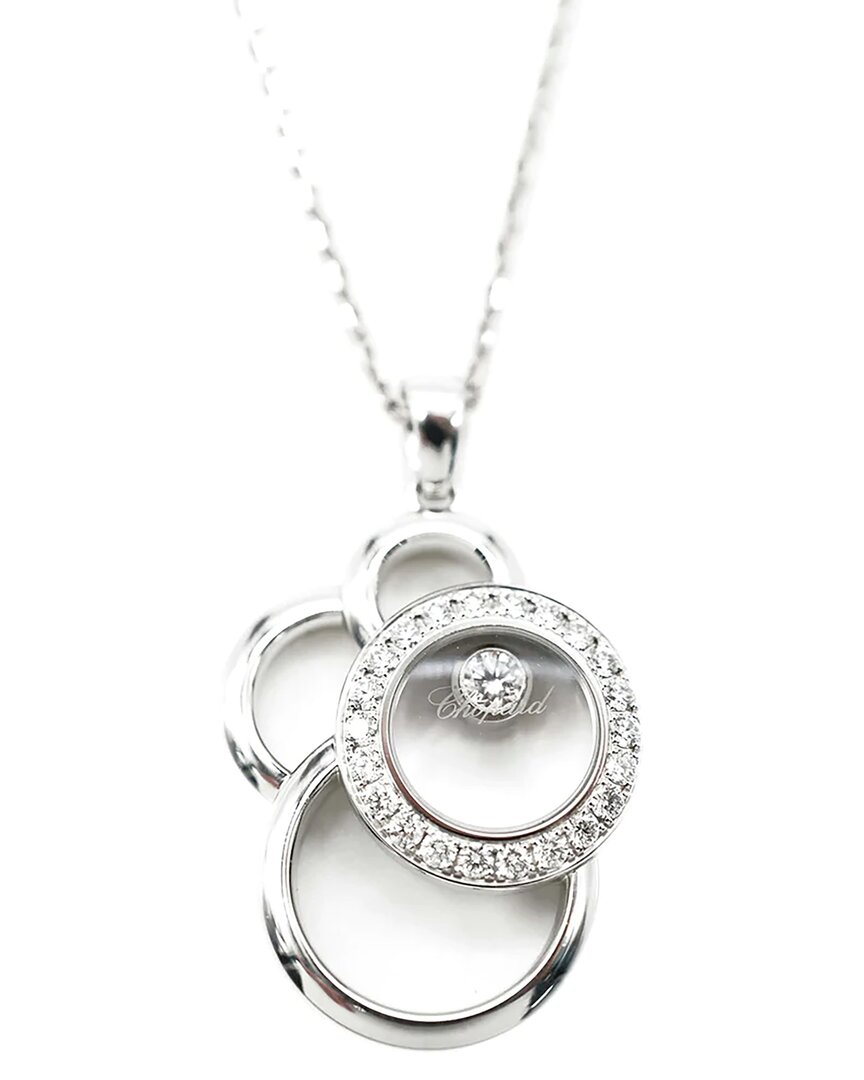 Chopard Happy Diamonds 18k 0.78 Ct. Tw. Diamond Pendant (authentic Pre-loved)