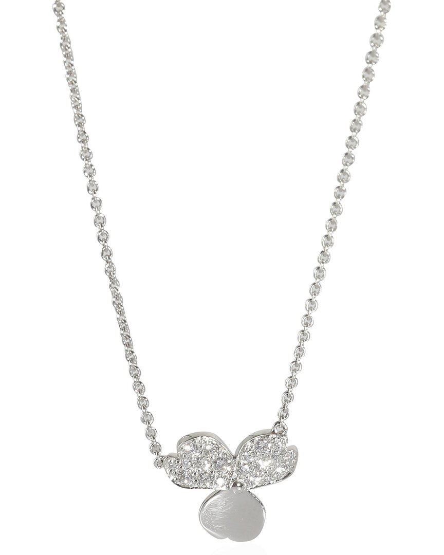 Tiffany & Co . Paper Flowers Platinum 0.66 Ct. Tw. Diamond Pendant (authentic Pre-loved)