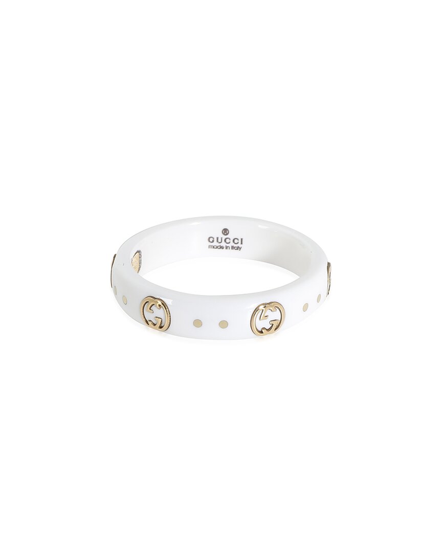 Gucci Icon 18k Ring (authentic Pre-loved) In Metallic