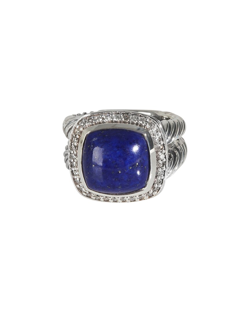 David Yurman Albion Silver 0.66 Ct. Tw. Diamond Ring (authentic Pre-loved) In Metallic