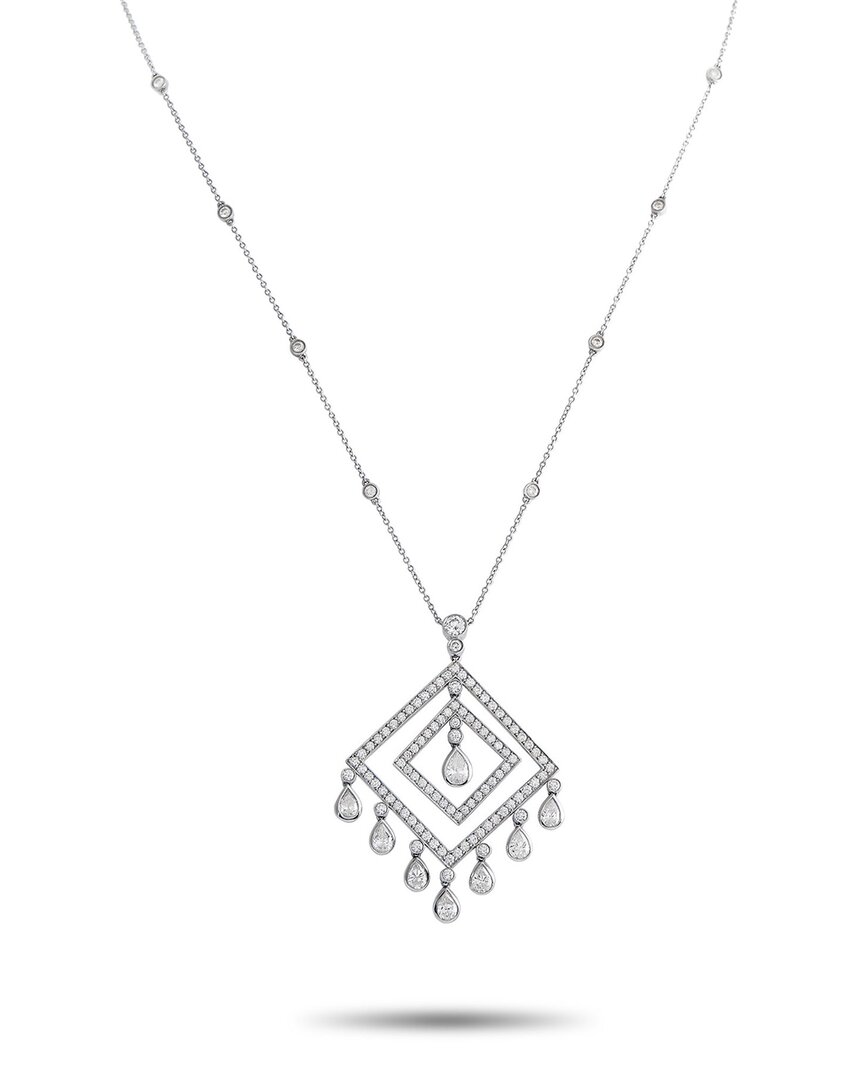 Heritage Tiffany & Co. Tiffany & Co. Platinum 4.00 Ct. Tw. Diamond Necklace (authentic )
