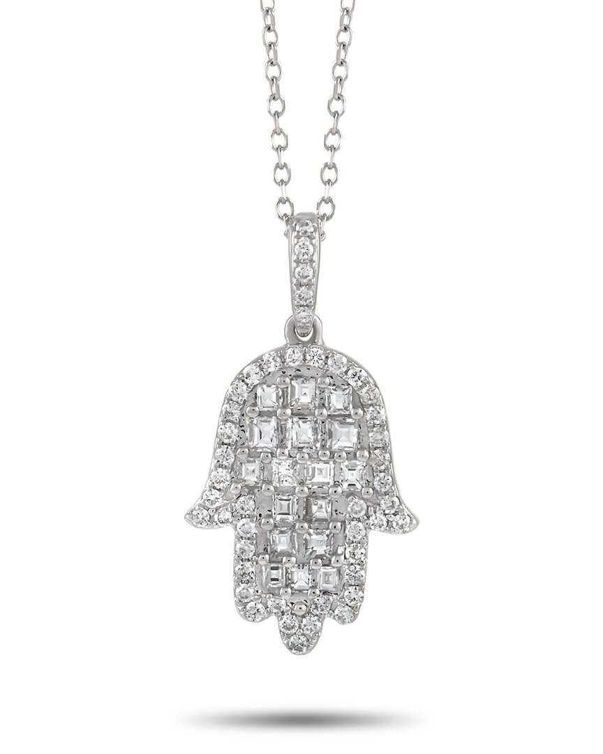Diamond Select Cuts 18k 0.55 Ct. Tw. Diamond Hamsa Necklace