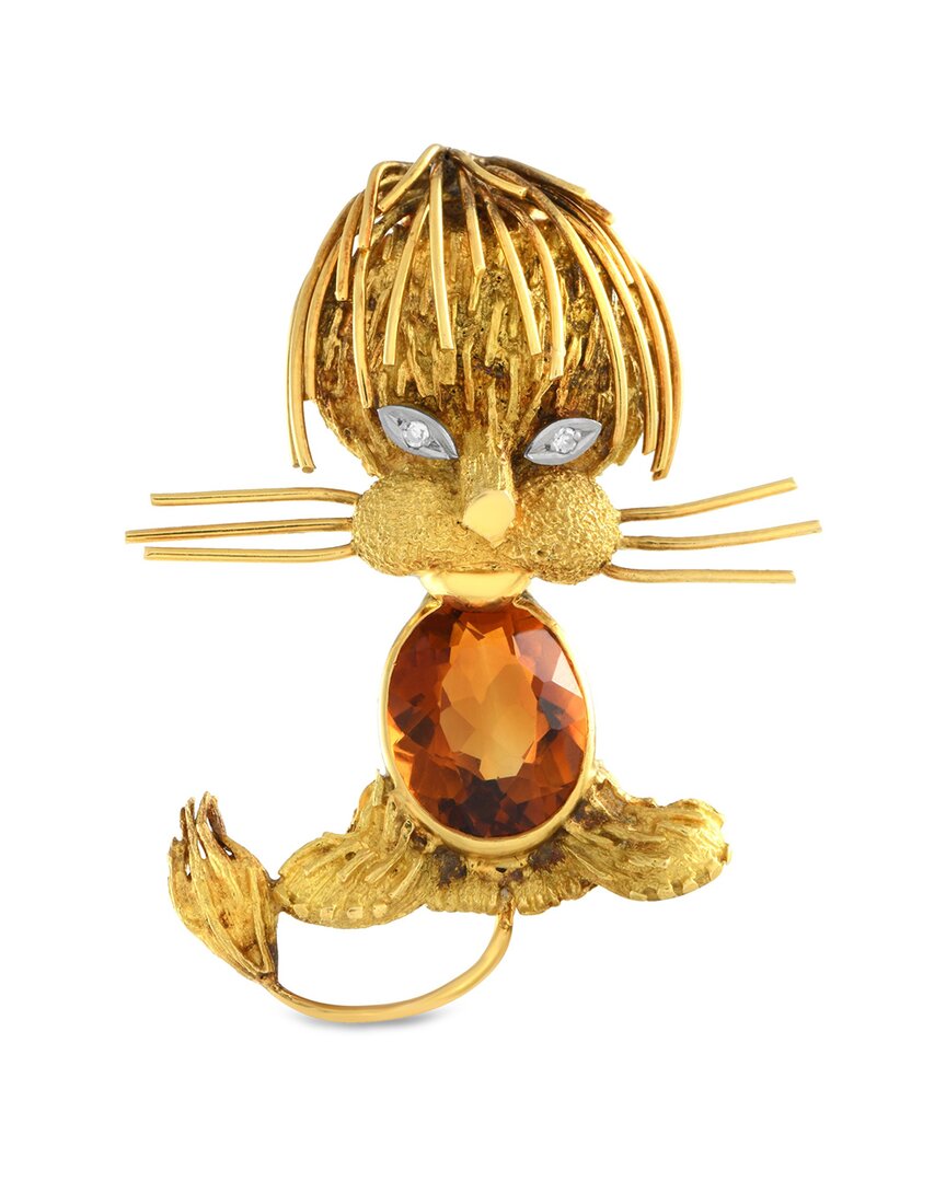 H. Stern 18k Citrine Brooch (authentic Pre-loved)