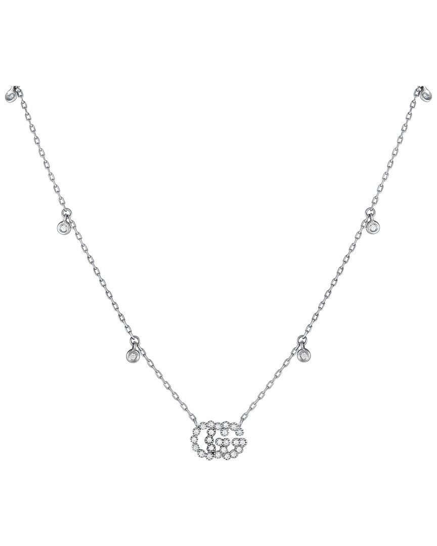 Gucci 18k 0.35 Ct. Tw. Diamond Necklace (authentic Pre-loved)
