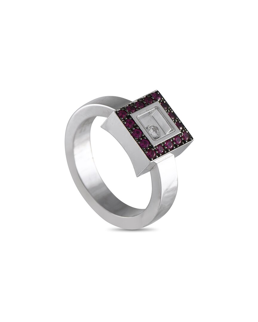 Chopard 18k 0.05 Ct. Tw. Diamond & Ruby Ring
