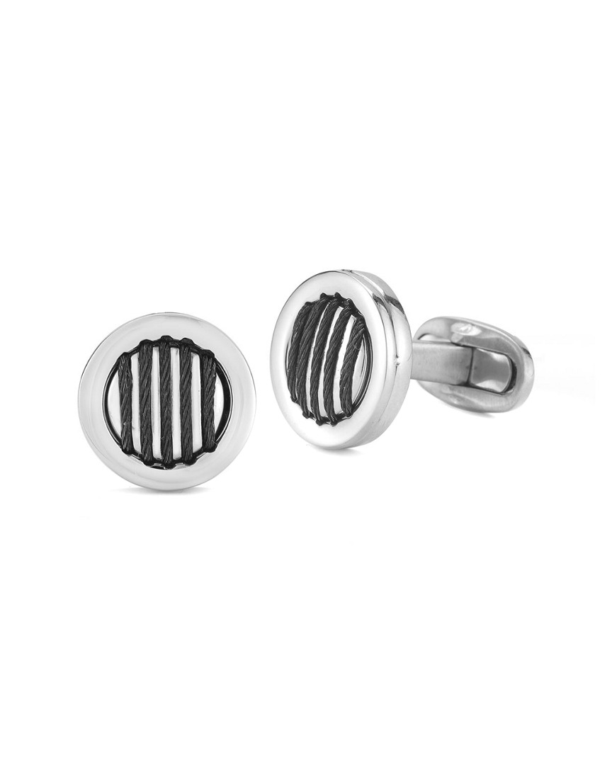 Alor Gentlemens Stainless Steel Cufflinks In Metallic