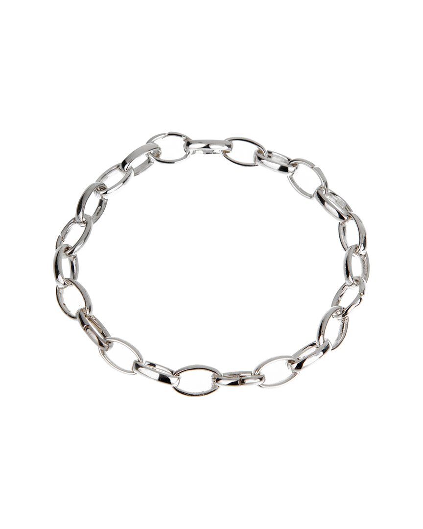 Gucci Silver Chain Link Bracelet In Metallic