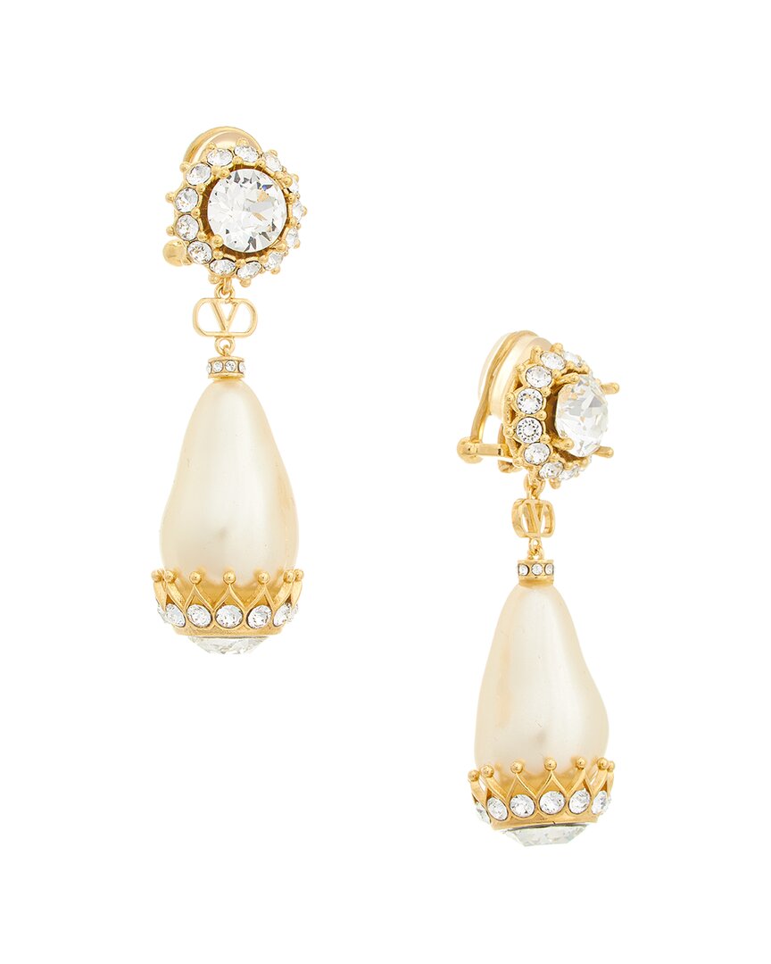 Valentino Garavani Valentino Clip-on Earrings In Gold