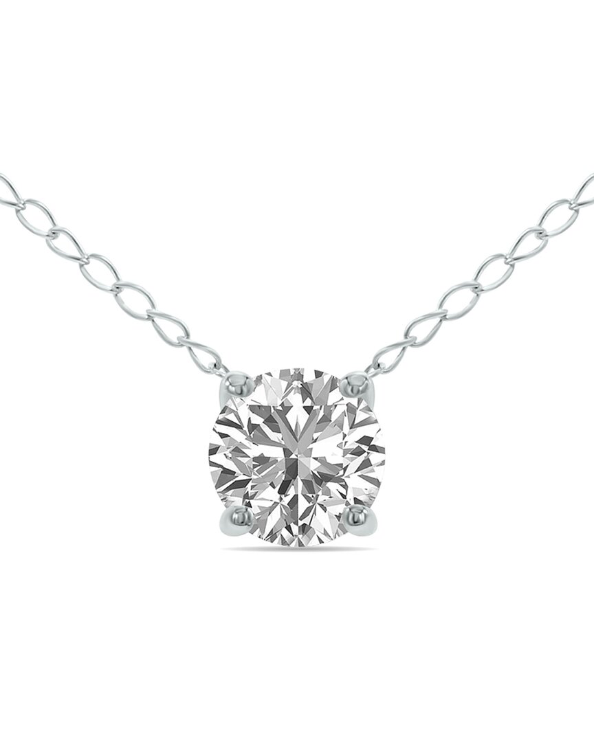 Lab Grown Diamonds 14k 0.50 Ct. Tw. Lab Grown Diamond Necklace No Col In Metallic