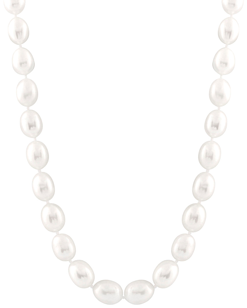 Splendid Pearls Silver 11-12mm Freshwater Pearl Necklace