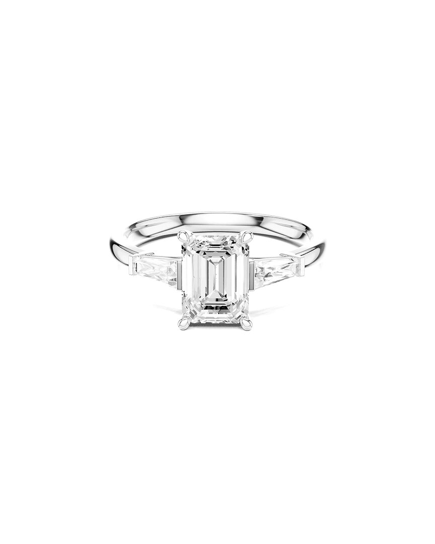 Lab Grown Diamonds Amairah 14k 1.85 Ct. Tw. Lab-grown Diamond 3 Stone Ring In Silver