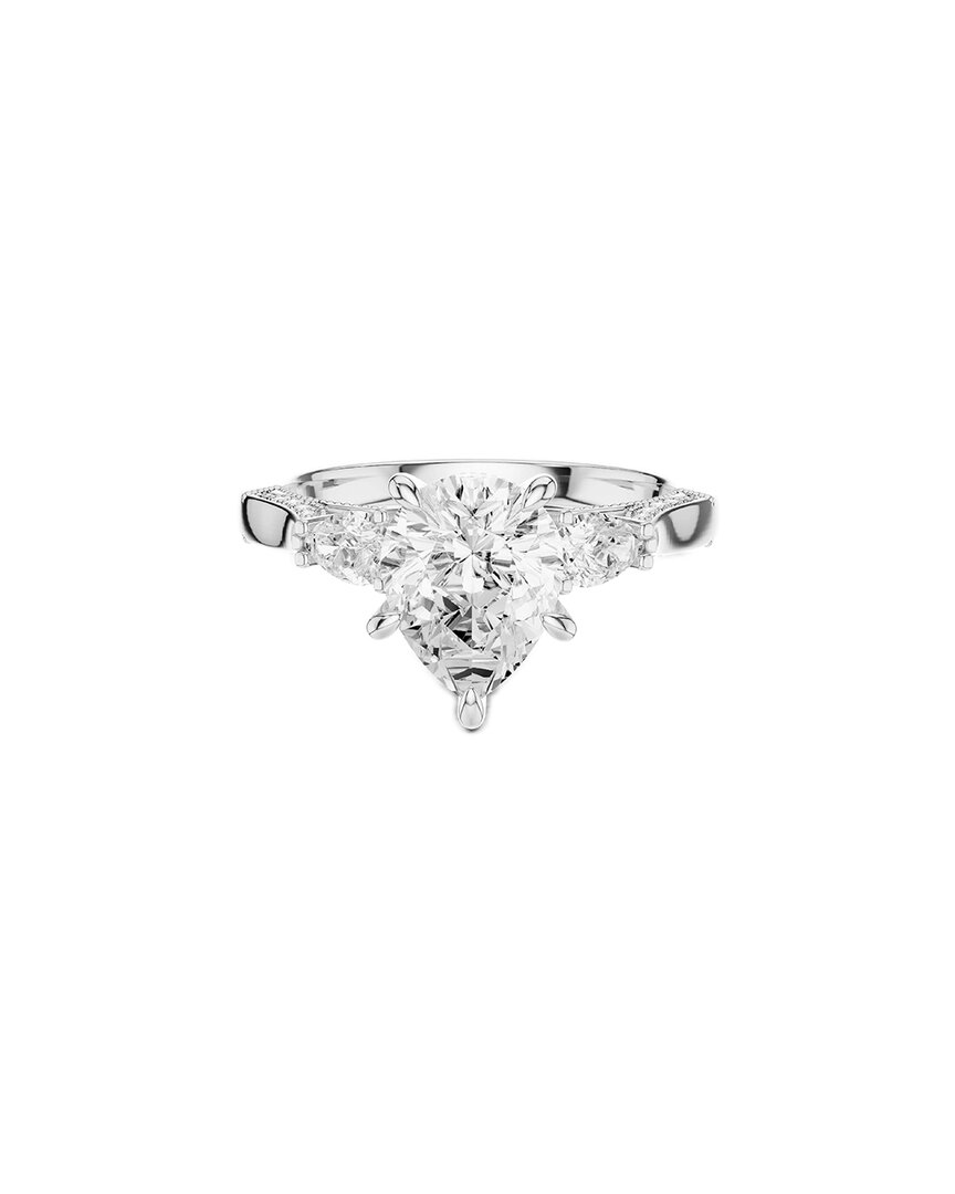 Lab Grown Diamonds Amairah 14k 2.00 Ct. Tw. Lab-grown Diamond 3 Stone Ring In Silver