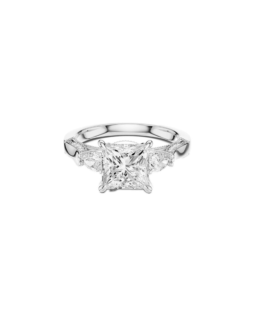 Lab Grown Diamonds Amairah 14k 2.25 Ct. Tw. Lab-grown Diamond 3 Stone Ring In Metallic