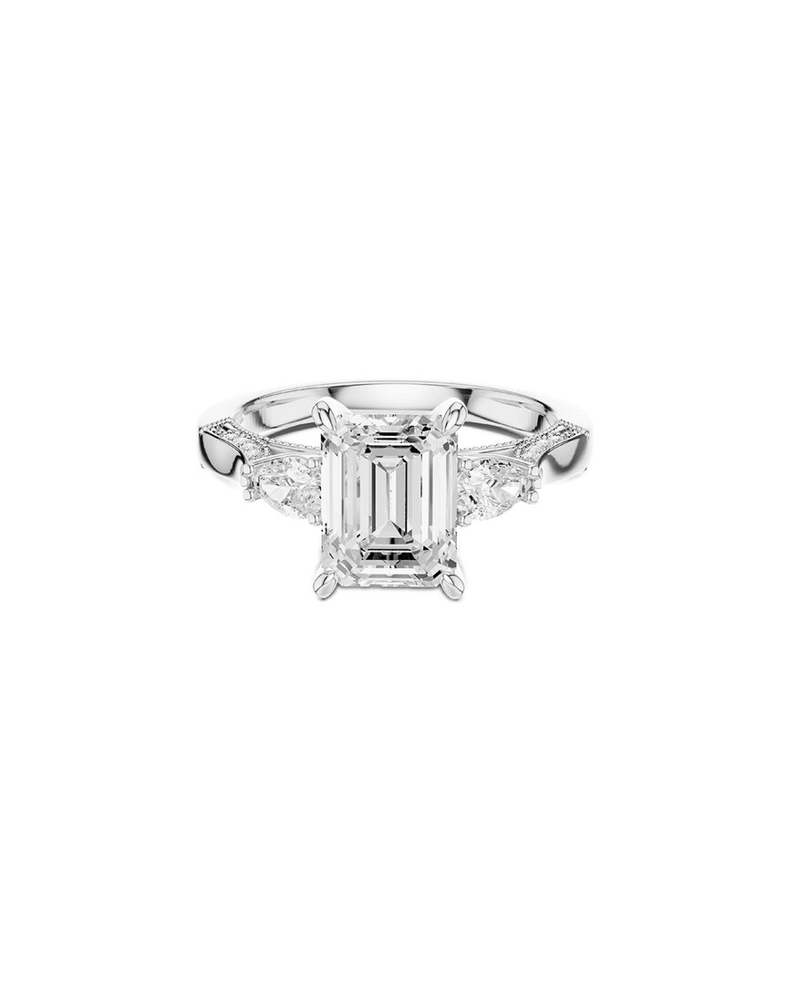 Lab Grown Diamonds Amairah 14k 2.50 Ct. Tw. Lab-grown Diamond 3 Stone Ring In Metallic