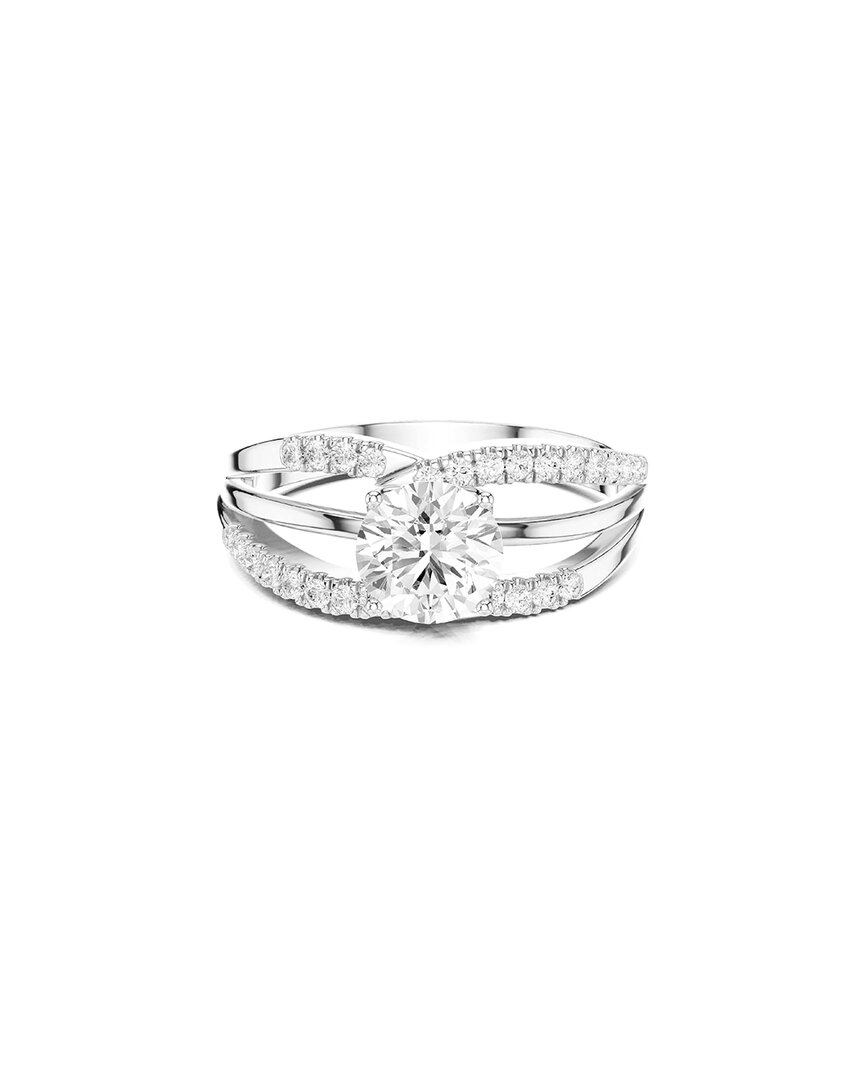 Lab Grown Diamonds Amairah 14k 1.15 Ct. Tw. Lab-grown Diamond Engagement Ring In Metallic