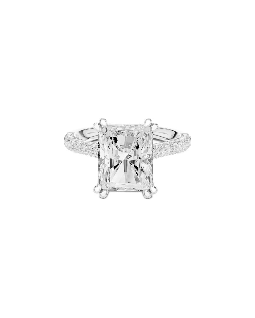 Lab Grown Diamonds Amairah 14k 5.35 Ct. Tw. Lab-grown Diamond Engagement Ring In Metallic